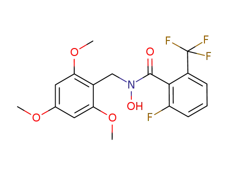 2-fluoro-N-hydroxy-6-trifluoromethyl-N-(2,4,6-trimethoxy-benzyl)-benzamide