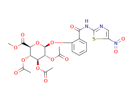 Methyl 1-[[2-N-(5-Nitrothiazolyl)carboxamido]phenyl]-2,3,4- tri-O-acetyl--D-glucopyranuronate