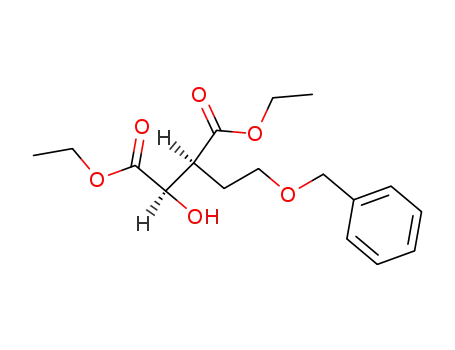 Ethyl 3,4-dideoxy-3-(ethoxycarbonyl)-5-O-(phenylmethyl)-L-threo-pentonate