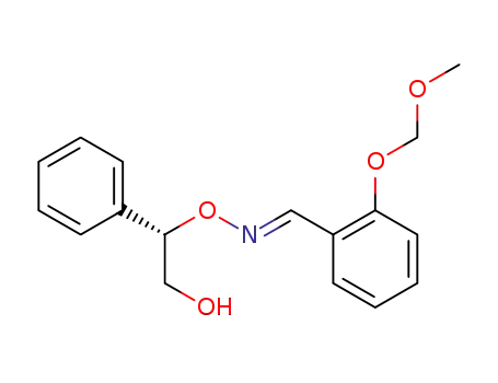 Molecular Structure of 368447-69-2 (2-methoxymethoxybenzaldehyde (E)-O-[(1S)-2-hydroxy-1-phenylethyl]oxime)