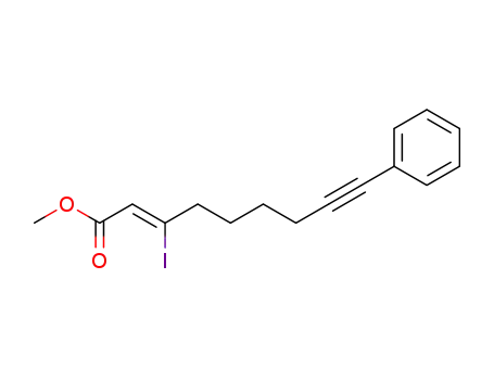 (Z)-3-Iodo-9-phenyl-non-2-en-8-ynoic acid methyl ester
