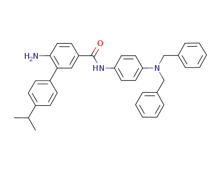6-amino-4'-isopropylbiphenyl-3-carboxylic acid (4-dibenzylaminophenyl)amide