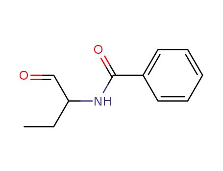 Molecular Structure of 73124-22-8 (2-(benzoylamino)butanal)