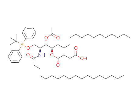 (2S,3S,4R)-3-O-acetyl-1-O-tert-butyldiphenylsilyl-4-O-succinoyl-2-octadecanoylamino-octadecane
