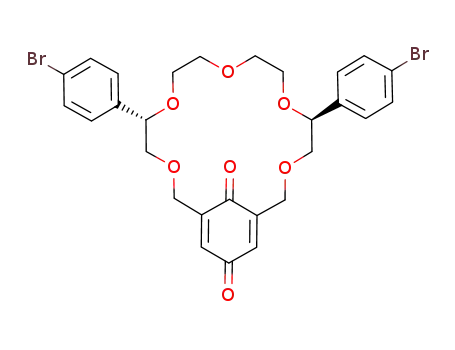 (5S,13S)-5,13-Bis-(4-bromo-phenyl)-3,6,9,12,15-pentaoxa-bicyclo[15.3.1]henicosa-1<sup>(20)</sup>,17-diene-19,21-dione
