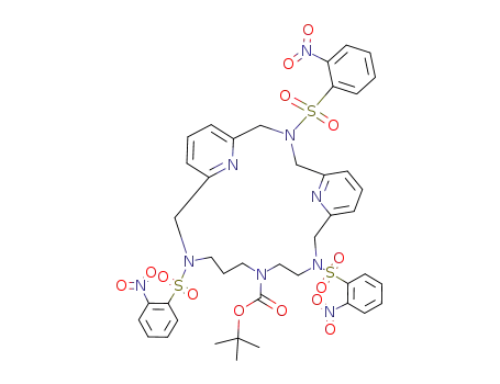 3,10,18-tris(2-nitrobenzenesulfonyl)-6-(tert-butoxycarbonyl)-3,6,10,18,24,25-hexaazatricyclo[18.3.1<sup>1,20</sup>.1<sup>12,16</sup>]pentacosa-1<sup>(24)</sup>,12<sup>(25)</sup>,13,15,20,22-hexaene
