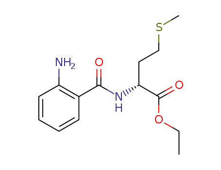 Molecular Structure of 1155261-39-4 (2-(R)-(2-aminobenzoylamino)-4-methylsulfanylbutyric acid ethyl ester)