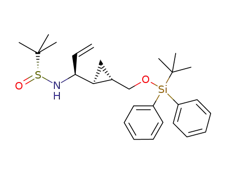 (1S,2S)-2-((tert-butyldiphenylsiloxy)methyl)-1-[(1S)-1-((S)-tert-butylsulfinylamino)-2-propenyl]cyclopropane