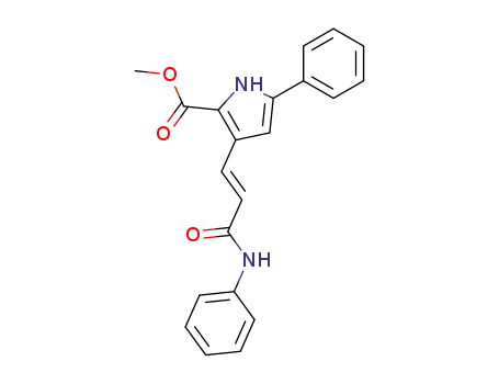 5-Phenyl-3-((E)-2-phenylcarbamoyl-vinyl)-1H-pyrrole-2-carboxylic acid methyl ester