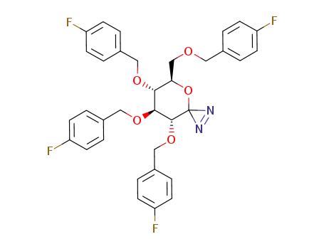 (5R,6R,7S,8R)-6,7,8-Tris-(4-fluoro-benzyloxy)-5-(4-fluoro-benzyloxymethyl)-4-oxa-1,2-diaza-spiro[2.5]oct-1-ene