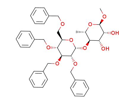 methyl (2,3,4,6-tetra-O-benzyl-α-D-glucopyranosyl)-(1->4)-α-L-rhamnopyranoside