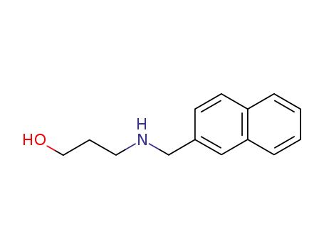 Molecular Structure of 163083-82-7 (3-((naphthalen-2-ylmethyl)amino)propan-1-ol)