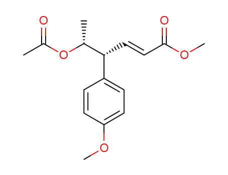 (2E,4R,5R)-methyl 5-acetoxy-4-(4-methoxyphenyl)hex-2-enoate