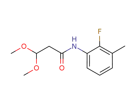 N-(2-fluoro-3-methylphenyl)-3,3-dimethoxypropanamide