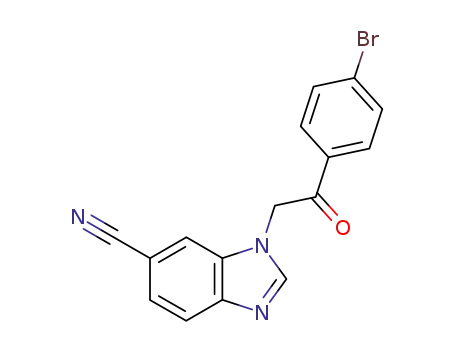 1-[2-(4-bromophenyl)-2-oxoethyl]-1H-benzimidazole-6-carbonitrile