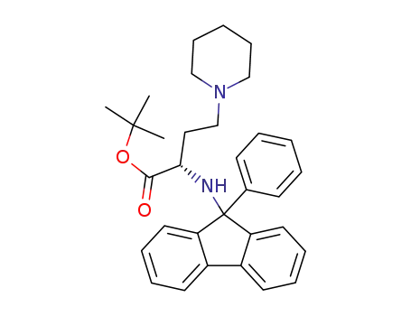 (2S)-tert-butyl 2-[N-(9-(9-phenylfluorenyl))amino]-4-(piperidinyl)butanoate