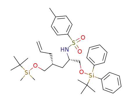 <i>N</i>-[3-(<i>tert</i>-butyl-dimethyl-silanyloxymethyl)-1-(<i>tert</i>-butyl-diphenyl-silanyloxymethyl)-hex-5-enyl]-4-methyl-benzenesulfonamide