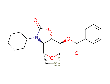 2-O-benzoyl-3,4-O,N-carbonyl-4-cyclohexylamino-1,6-episeleno-1,4,6-trideoxy-β-D-glucopyranose