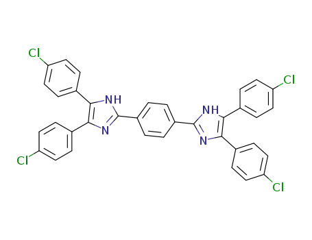 Molecular Structure of 81540-32-1 (4,5-di-(4-chlorophenyl)-2-(4-(4,5-di(4-chlorophenyl)-1H-imidazol-2-yl)phenyl)-1H-imidazole)