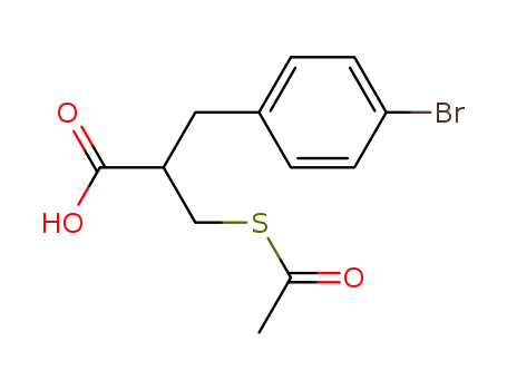 2-(acetylsulfanylmethyl)-3-(4-bromophenyl)propionic acid