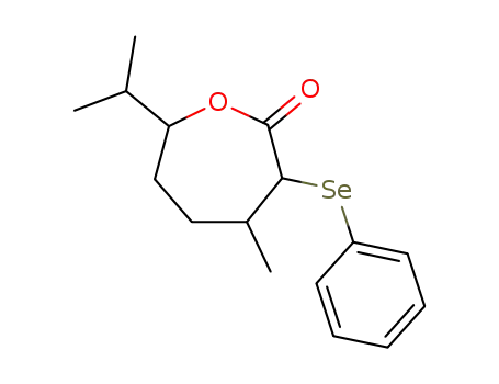 7-Isopropyl-4-methyl-3-phenylselanyl-oxepan-2-one