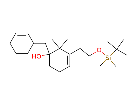 3-[2-(<i>tert</i>-butyl-dimethyl-silanyloxy)-ethyl]-1-cyclohex-2-enylmethyl-2,2-dimethyl-cyclohex-3-enol