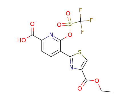 5-(4-Ethoxycarbonyl-thiazol-2-yl)-6-trifluoromethanesulfonyloxy-pyridine-2-carboxylic acid