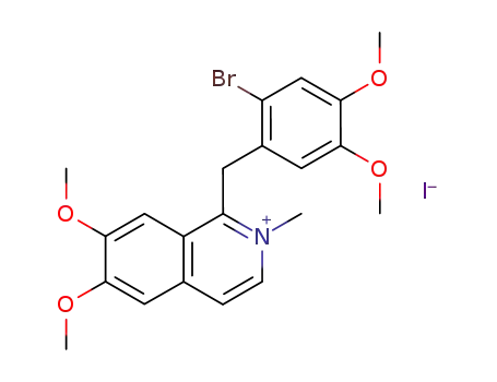 Isoquinolinium,1-[(2-bromo-4,5-dimethoxyphenyl)methyl]-6,7-dimethoxy-2-methyl-,iodide