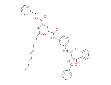 Molecular Structure of 289906-09-8 (2-decanoylamino-4-{3-[(2,5-diphenyl-oxazole-4-carbonyl)-amino]-phenylcarbamoyl}-butyric acid benzyl ester)