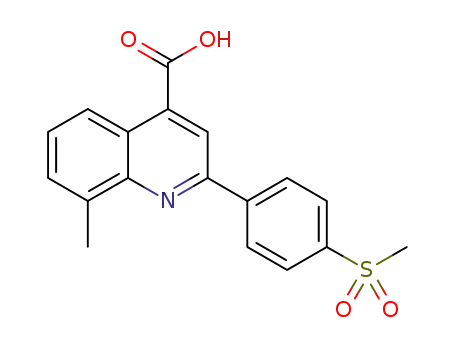 8-methyl-2-(4-(methylsulfonyl)phenyl)quinoline-4-carboxylic acid