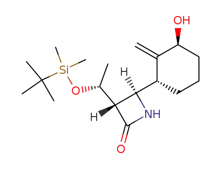 (3S,4R)-3-<(1R)-1-tert-butyldimethylsilyloxyethyl>-4-<(1S,3S)-3-hydroxy-2-methylenecyclohexyl>-2-azetidinone