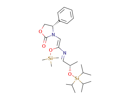 (5S)-1-[(4S)-(2-oxo-4-phenyl-1,3-oxazolidin-3-yl)]-5-(triisopropylsilyloxy)-2-trimethylsilyloxy-3-azahexa-1,3-diene