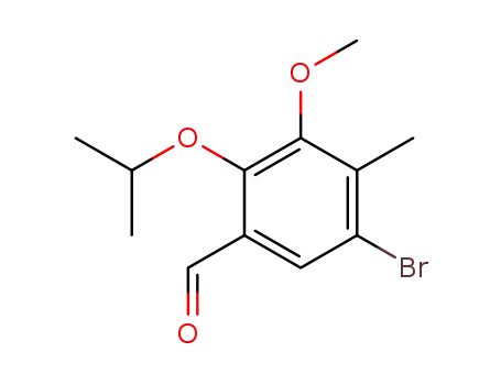 5-bromo-2-isopropoxy-3-methoxy-4-methyl-benzaldehyde