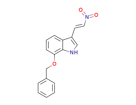Molecular Structure of 1196967-49-3 ((E)-7-(benzyloxy)-3-(2-nitrovinyl)-1H-indole)