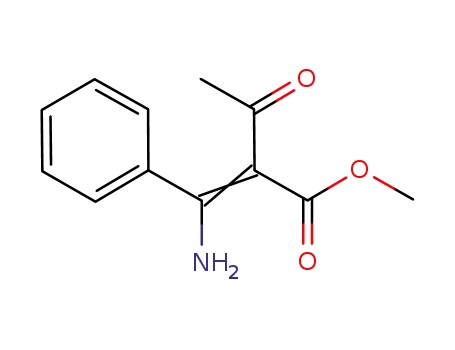 Molecular Structure of 95192-69-1 (4-amino-4-phenyl-3-(methoxycarbonyl)-3-buten-2-one)