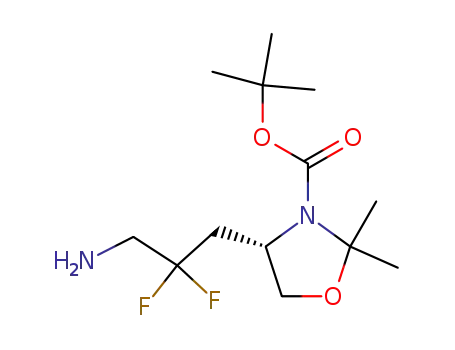 4-(3-amino-2,2-difluoro-propyl)-2,2-dimethyl-oxazolidine-3-carboxylic acid <i>tert</i>-butyl ester