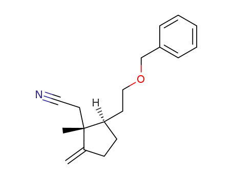 [(1R,2R)-2-(2-Benzyloxy-ethyl)-1-methyl-5-methylene-cyclopentyl]-acetonitrile