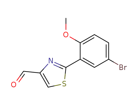2-(5-bromo-2-methoxy-phenyl)-thiazole-4-carbaldehyde