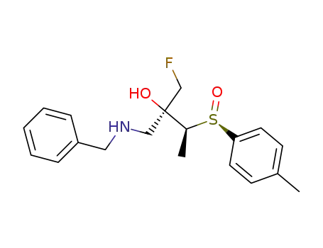 (2S,3S)-1-Benzylamino-2-fluoromethyl-3-((R)-toluene-4-sulfinyl)-butan-2-ol