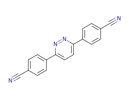 Molecular Structure of 73550-85-3 (2,5-bis-(4'-cyanophenyl)-pyridazine)