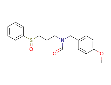 N-(4-methoxyphenyl)methyl-N-[(3-phenylsulfinyl)propyl]formamide