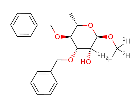 (2H3)methyl 3,4-di-O-benzyl-α-L-(2-2H)rhamnopyranoside