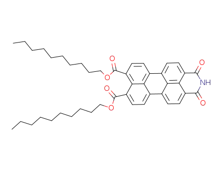 Molecular Structure of 1128107-68-5 (perylene-3,4-dicarboximide-9,10-di-(decyloxycarbonyl))