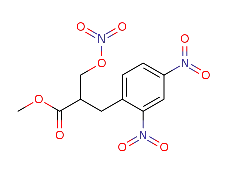 α-nitrooxymethyl-2,4-dinitrobenzenepropanoic acid methyl ester