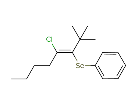 (E)-4-chloro-2,2-dimethyl-3-phenylseleno-oct-3-ene