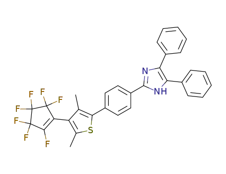 Molecular Structure of 360561-22-4 (1-[2,4-dimethyl-5-(2'',4'',5''-triphenylimidazolyl-4'-yl)-3-thienyl]perfluorocyclopentene)