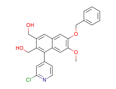 6-benzyloxy-2,3-bis(hydroxymethyl)-1-(2-chloro-4-pyridyl)-7-methoxynaphthalene