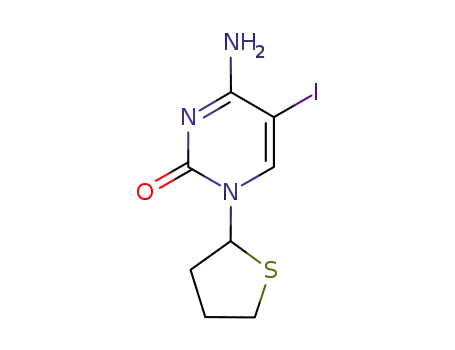 (±)-5-iodo-1-(tetrahydrothien-2-yl)cytosine