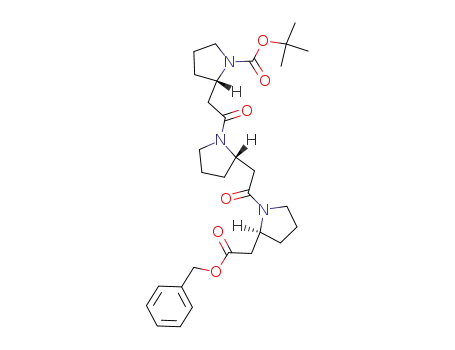 Molecular Structure of 253790-45-3 (Boc-(S)-β<sup>3</sup>-HPro-(S)-β<sup>3</sup>-HPro-(S)-β<sup>3</sup>-HPro-OBn)