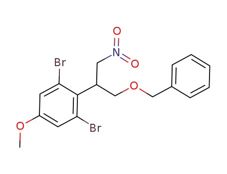 1-((2-(2,6-dibromo-4-methoxyphenyl)-3-nitropropoxy)methyl)benzene